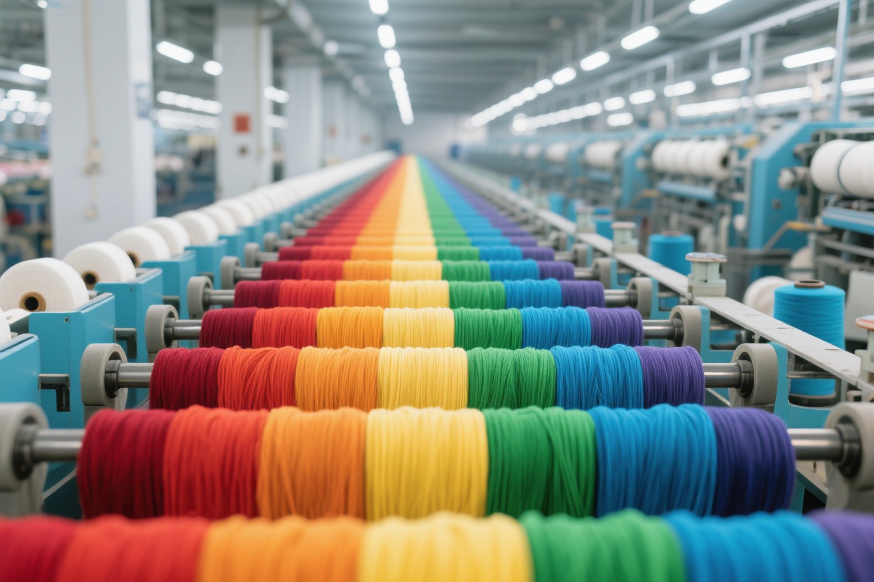 Antai Textile's Dope Dyeing Technology Breakthrough: 48-Color Eco-Friendly Acrylic Tops Lead the New Trend of Green Intelligent Manufacturing